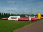 Inflatable soccer field
